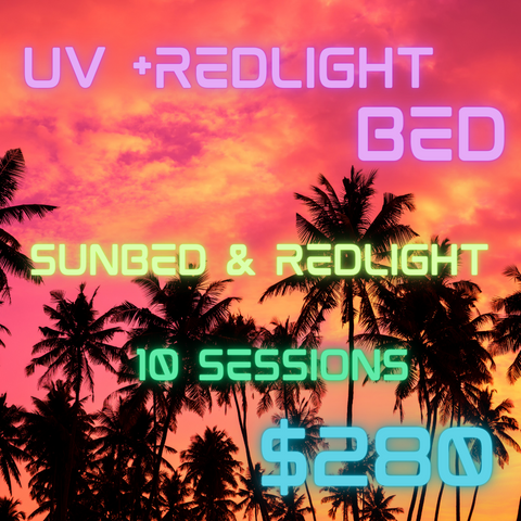Redlight and Sunbed combo Machine 10 sessions